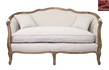 заказать Диван ампир Darcy 2 цвет красный в интернет-магазине