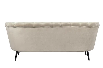 купить Диван ракушка для гостиниц Pearl Triple Taupe на черных ножках