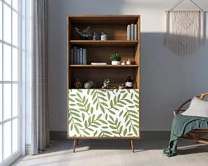 Стеллаж с дверками "Berber" принт 28 арт BB26/Print_28