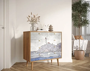 Комод "Berber" пять ящиков арт BB36/Print_51 на заказ в интернет-магазине