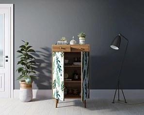 Комод "Berber" два ящика и дверки 44 принт арт BB46/Print_44 в интернет-магазине