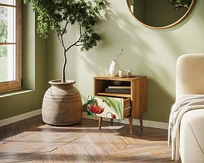 купить Тумбочка "Berber" с одним ящиком арт BB06/Print_55 в интернет-магазине