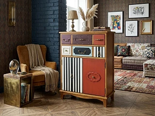 Вертикальный комод "Гуашь (Gouache)" (2 ящика) арт G20016ETG/1 в интернет-магазине