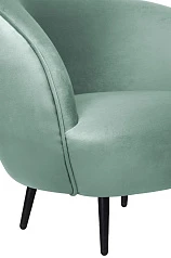 заказать Мягкое кресло Small Benee Green на черных ножках