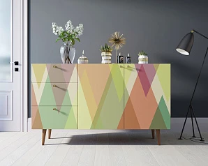 Комод "Berber" с двумя дверками и ящиками принт 16 арт BB17/Print_16