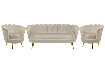купить Комплект кресел и дивана ракушка Pearl Triple Taupe