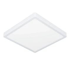 900592 Накладной светильник диммируемый FUEVA 5, 20,5W (LED), 3000K, L285, B285, H28, сталь, белый / пластик, белый в интерьере