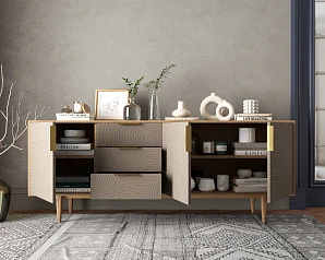 купить красивый Комод "Line" удлиненный R25/beige в интернет-магазине