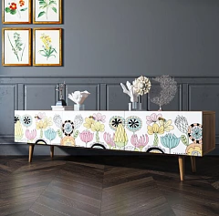 заказать Комод "Berber" с ящиками низкий под TV арт BB19/Print_03