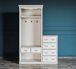 купить красивый Шкаф-прихожая Leontina с комодом арт ST9362 в интернет-магазине