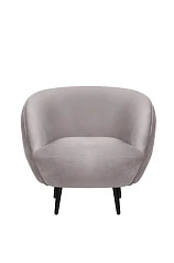 купить Мягкое кресло Small Benee Grey на черных ножках