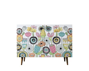 заказать стильные Комод с принтом 3 "Berber" две дверки арт BB04/Print_03