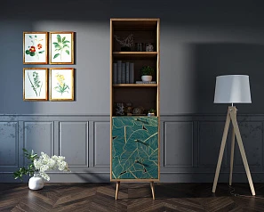 красивый Стеллаж с ящиками "Berber" принт 41 арт BB45/Print_41