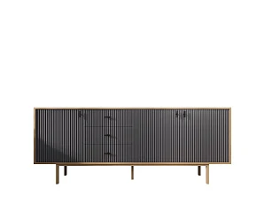 купить красивый Комод с тремя дверками и тремя ящиками "Emerson" арт EM07/7024/L