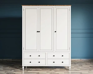 купить красивые Шкаф трехстворчатый "Odri" с ящиками арт od2127KR3 в интернет-магазине