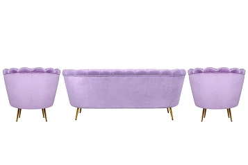 заказать Комплект кресел и дивана ракушка Pearl Triple Purple