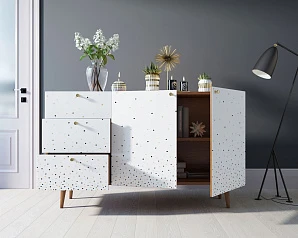 стильные Комод "Berber" с двумя дверками и ящиками принт 15 арт BB17/Print_15