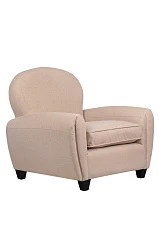 фото Кресло широкое Flog коричневое в интерьере