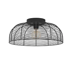 купить стильные 43896 Потолочная люстра RINROE, 1х40W (E27), H200, ?450, сталь, черный в интернет-магазине