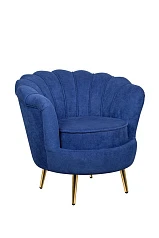 купить стильное Низкое кресло ракушка Pearl синий в интернет-магазине