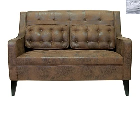 купить стильные Дизайнерский двухместный диван Hublon Серый в интернет-магазине