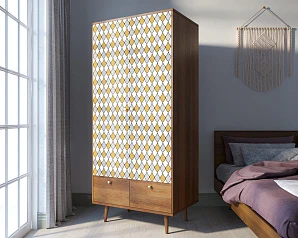 заказать Шкаф двухстворчатый "Berber" принт 22 арт BB16/Print_22 в интернет-магазине