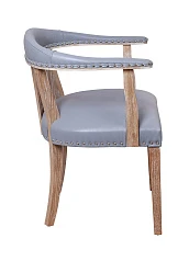 Мягкий стул с подлокотниками Tanner Gray Leather на заказ в интернет-магазине