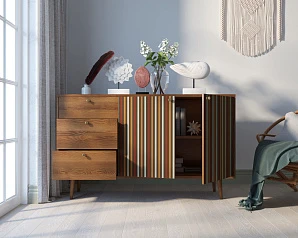 Комод "Berber" с двумя дверками и ящиками 20 принт арт BB05/Print_20 в интернет-магазине