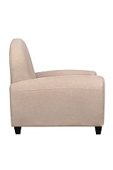 фото Кресло широкое Flog коричневое в интерьере