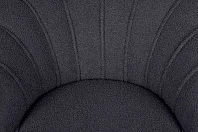 Низкое кресло ракушка Pearl Black Boucle в интернет-магазине