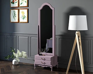заказать Зеркало напольное "Leontina Lavanda" 2 ящика арт ST9322LETG