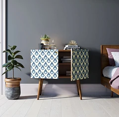 заказать Комод на высоких ножках "Berber" малый принт 13 арт BB13/Print_13