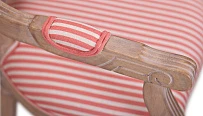 Мягкий стул с подлокотниками Volker Arm Pink Pinstripe на заказ
