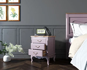 заказать Прикроватная тумба Leontina Lavanda на три ящика арт ST9302/3L