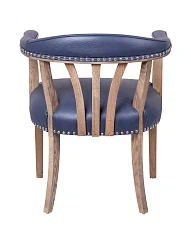 купить Мягкий стул с подлокотниками Tanner Blue Leather в интернет-магазине