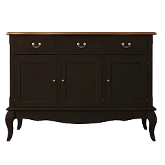 фото Комод "Leontina Black" (3 ящика и 3 двери) арт ST9344BLK