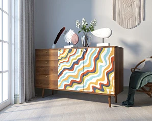 красивые Комод "Berber" с двумя дверками и ящиками 21 принт арт BB05/Print_21