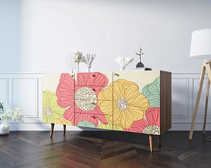 Комод "Berber" с ящиками 5 принт арт BB14/Print_05