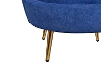 купить стильное Низкое кресло ракушка Pearl синий в интернет-магазине