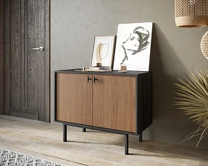 Комод с двумя дверками "Emerson" арт EM02 в интерьере