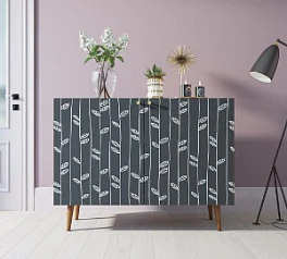 Комод "Berber" две дверки 18 принт арт BB04/Print_18 в интерьере