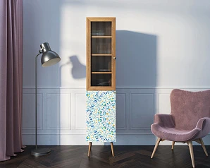 стильный Буфет "Berber" узкий принт 46 арт BB39/Print_46