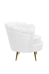Низкое кресло ракушка Pearl White на заказ