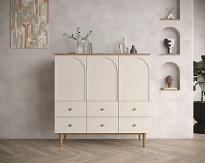Комод с тремя дверками и шестью ящиками "Arka" AR18 в интерьере