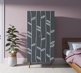 купить красивый Шкаф малый двухстворчатый "Berber" принт 18 арт BB08/Print_18