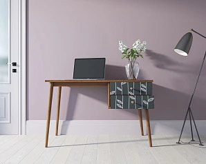 Стол рабочий "Berber" принт 18 с одной тумбой арт BB20/Print_18 на заказ в интернет-магазине