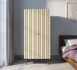 красивый Шкаф малый двухстворчатый "Berber" принт 23 арт BB08/Print_23