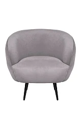 Мягкое кресло Benee Grey на черных ножках