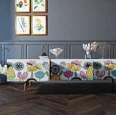 заказать Комод "Berber" с ящиками низкий под TV арт BB19/Print_03