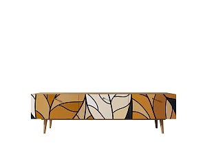 красивый Комод "Berber" с ящиками низкий под TV принт 08 арт BB19/Print_08 в интернет-магазине